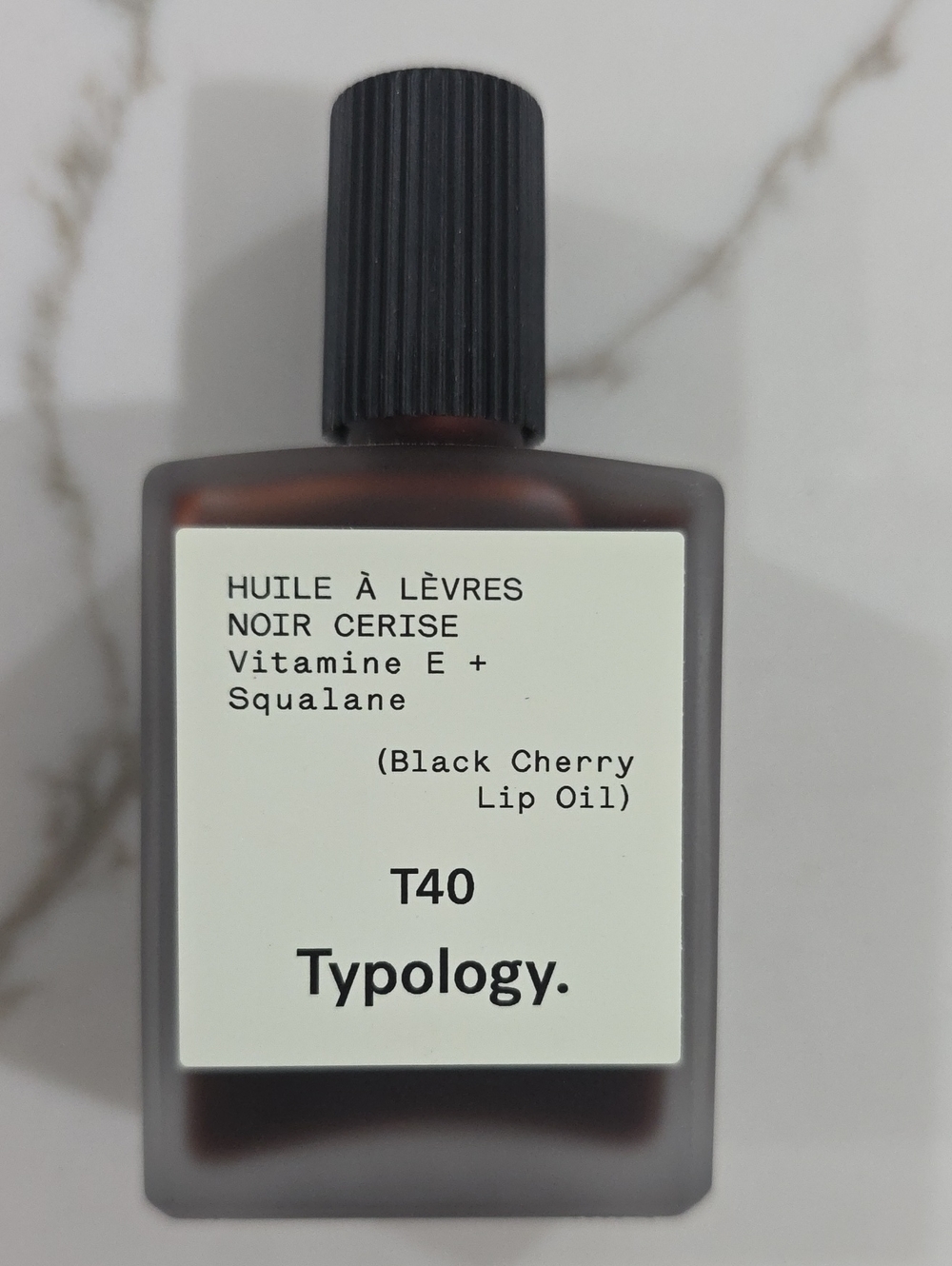 Typology T40 Noir Cerise (Black Cherry) Lip Oil - Deep Red